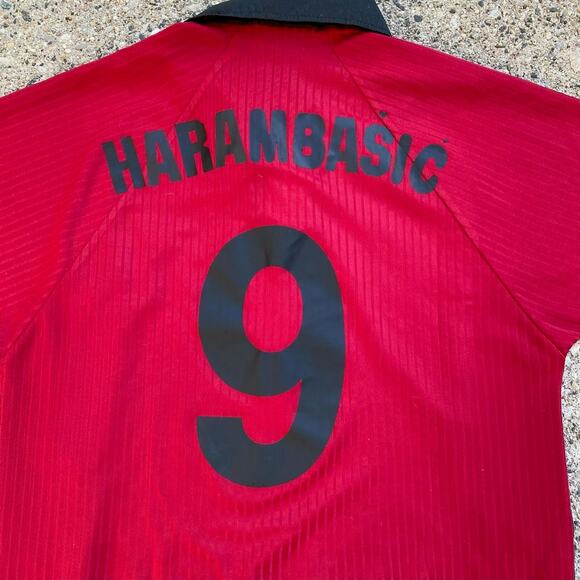 Vintage 1998/99 FK Sarajevo Umbro Red Home Soccer Football Jersey - Picture 5 of 7